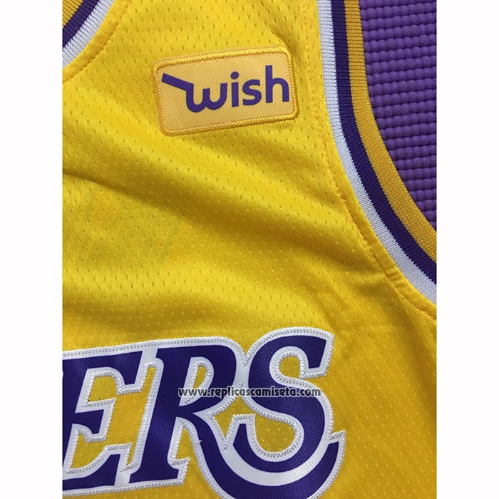 Camiseta Los Angeles Lakers Kobe Bryant #24 Icon 2018-19 Amarillo